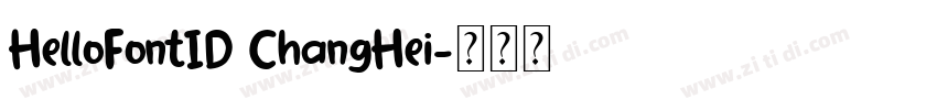 HelloFontID ChangHei字体转换